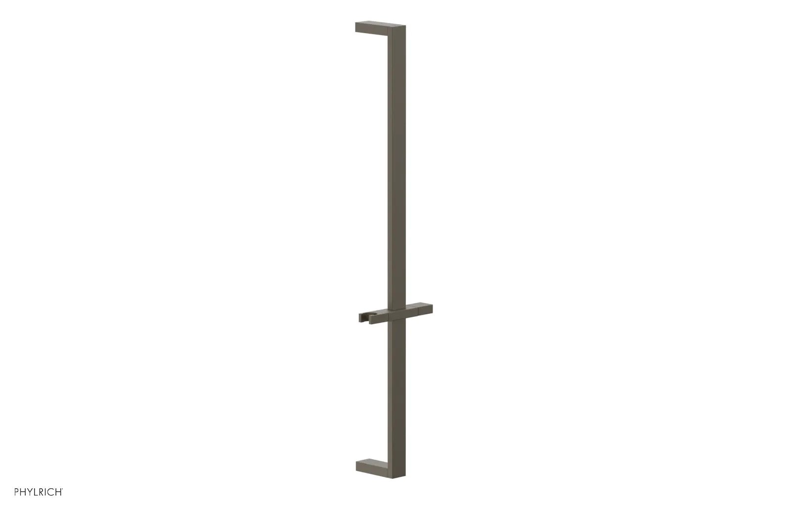 Phylrich 27" Flat Adjustable Slide Bar with Hand Shower Hook by Phylrich