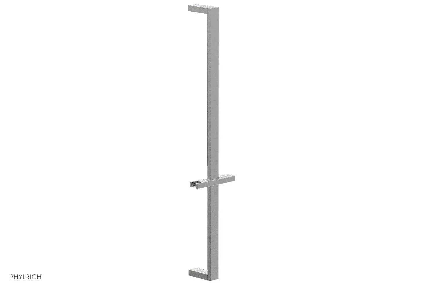 Phylrich 27" Flat Adjustable Slide Bar with Hand Shower Hook by Phylrich