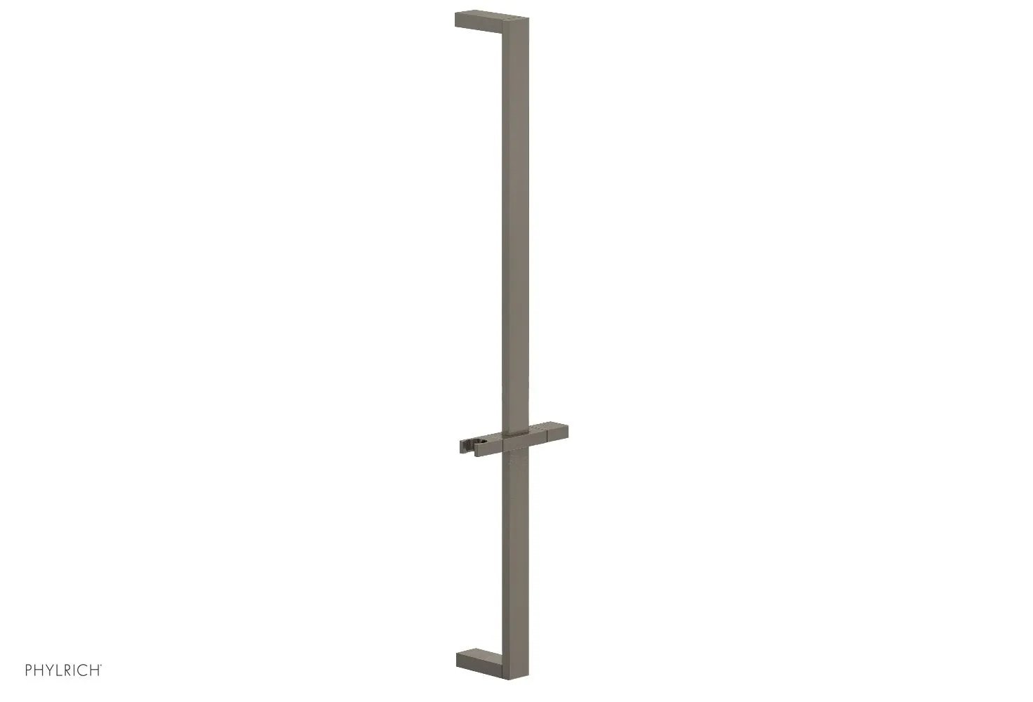 Phylrich 27" Flat Adjustable Slide Bar with Hand Shower Hook by Phylrich