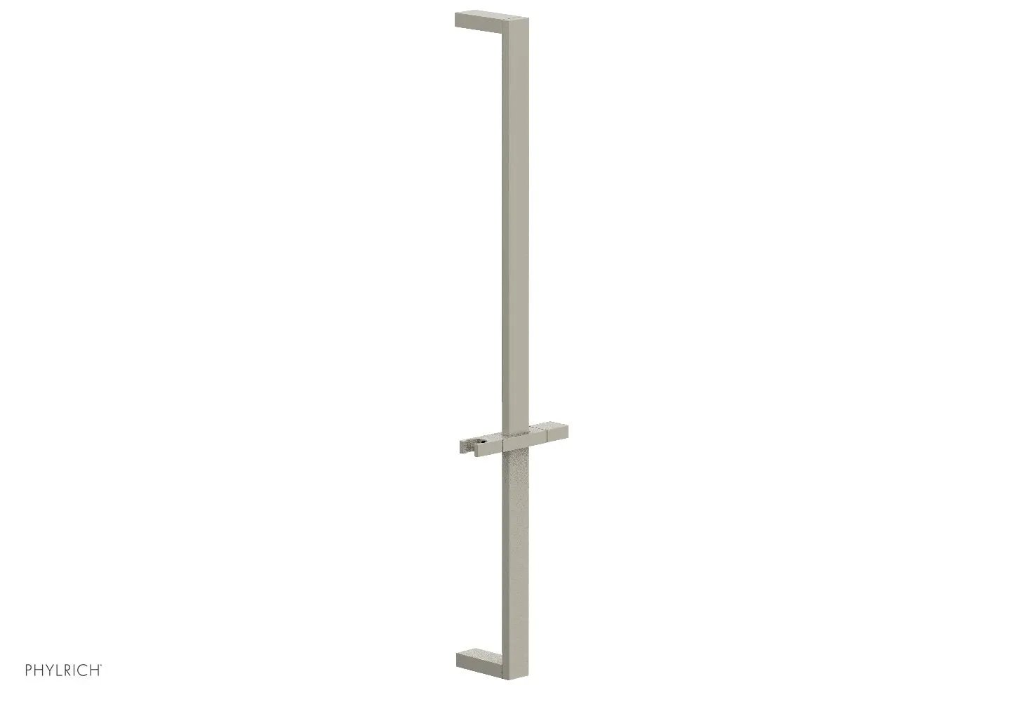 Phylrich 27" Flat Adjustable Slide Bar with Hand Shower Hook by Phylrich