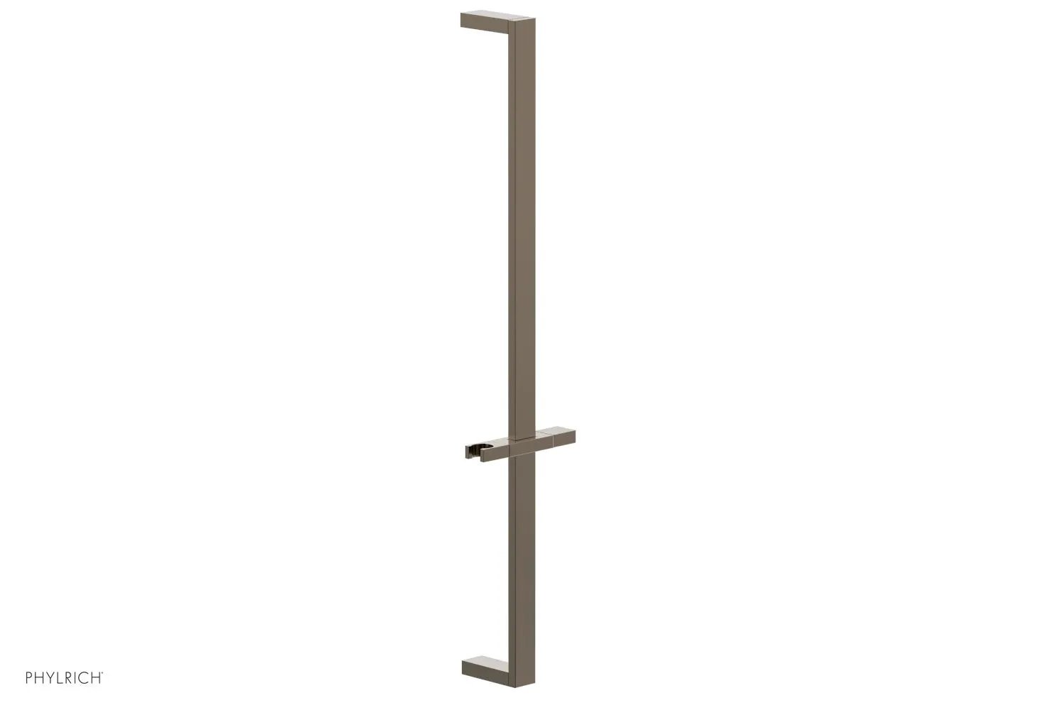 Phylrich 27" Flat Adjustable Slide Bar with Hand Shower Hook by Phylrich