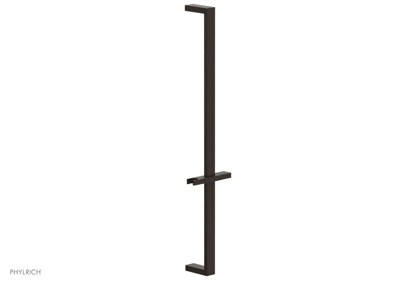 Phylrich 27" Flat Adjustable Slide Bar with Hand Shower Hook by Phylrich