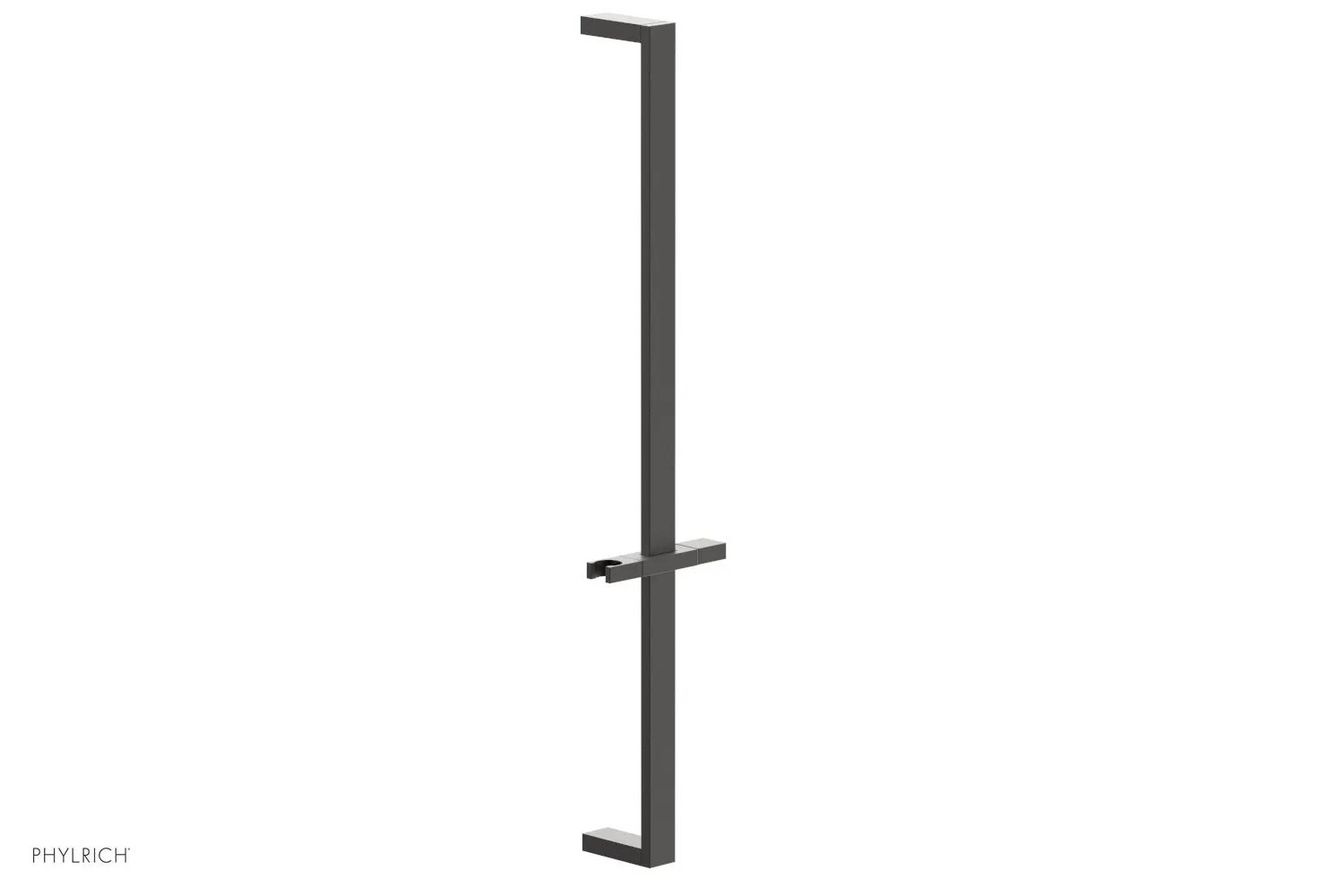 Phylrich 27" Flat Adjustable Slide Bar with Hand Shower Hook by Phylrich