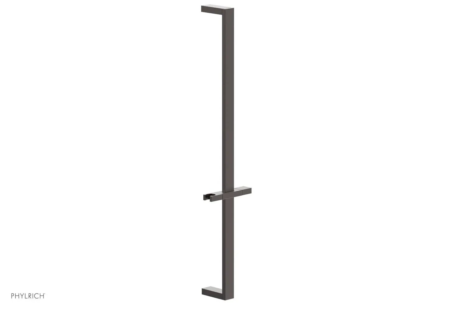 Phylrich 27" Flat Adjustable Slide Bar with Hand Shower Hook by Phylrich
