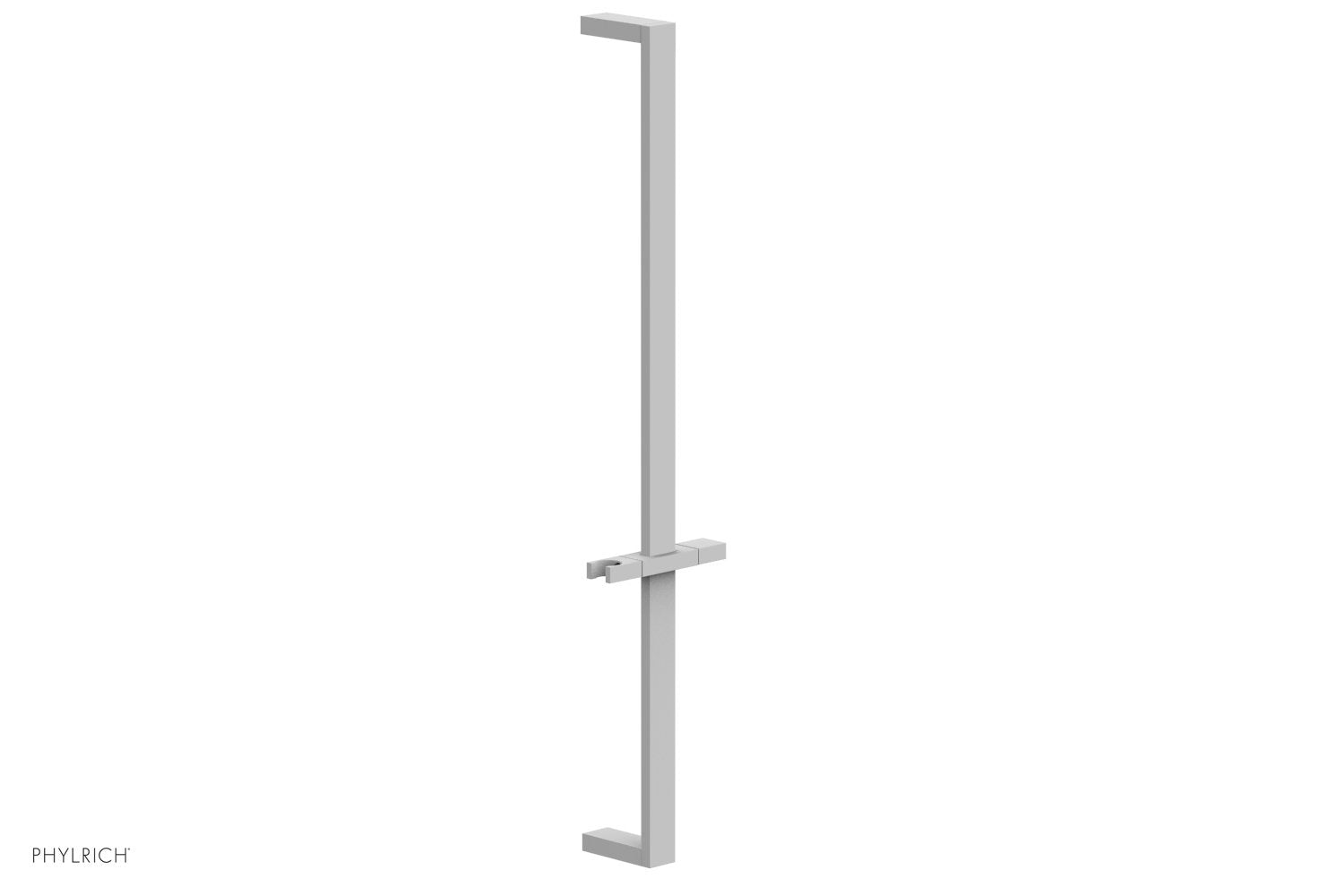 Phylrich 27" Flat Adjustable Slide Bar with Hand Shower Hook