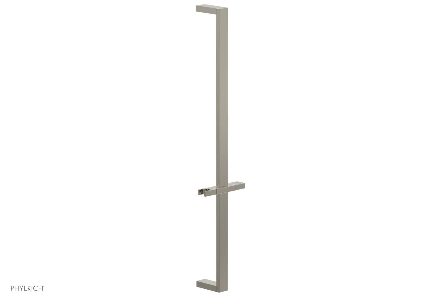 Phylrich 27" Flat Adjustable Slide Bar with Hand Shower Hook by Phylrich