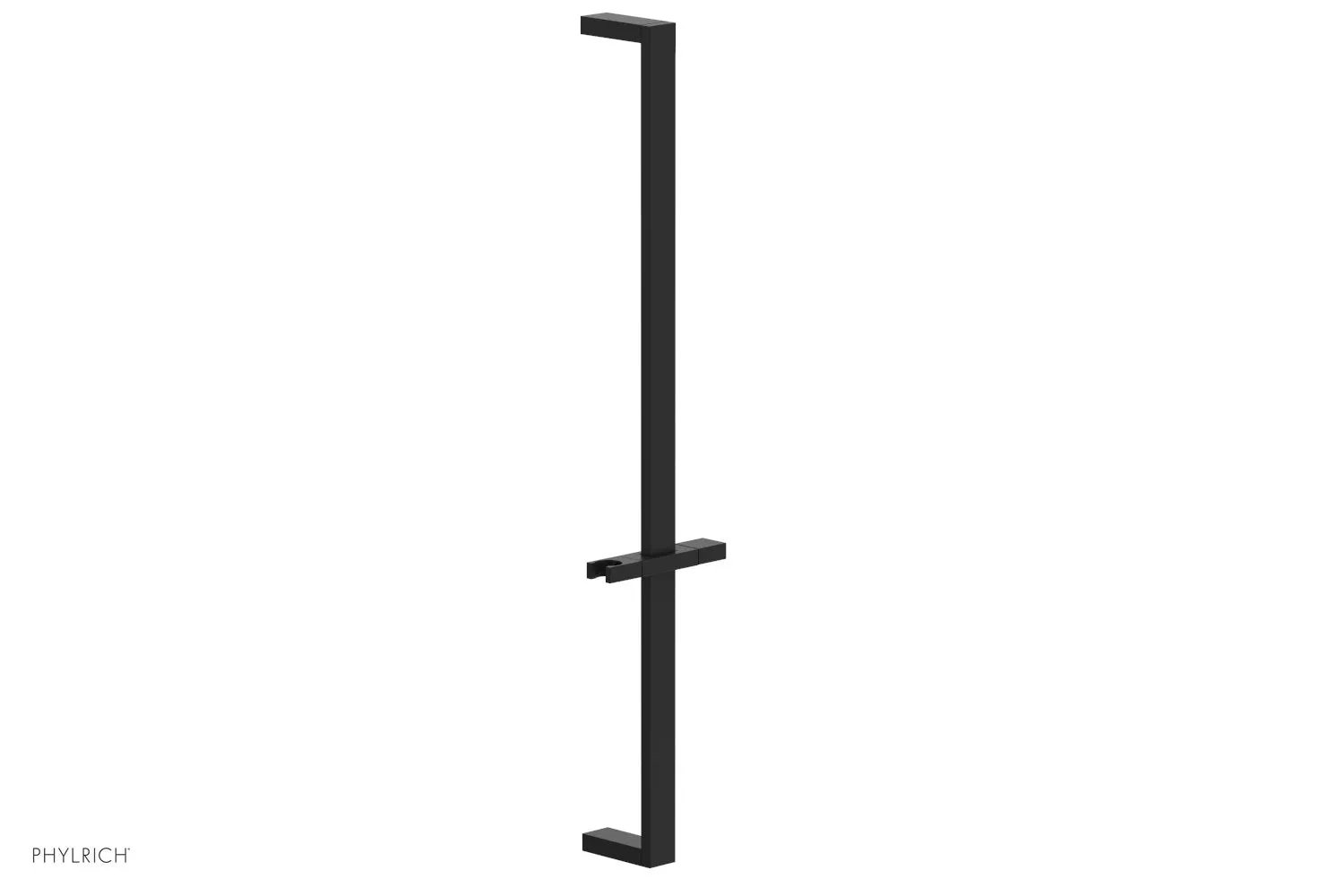 Phylrich 27" Flat Adjustable Slide Bar with Hand Shower Hook by Phylrich