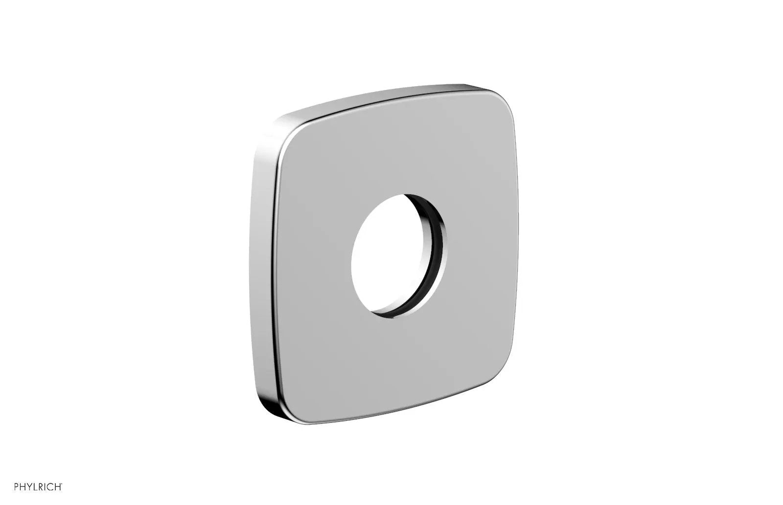 polished chrome flange