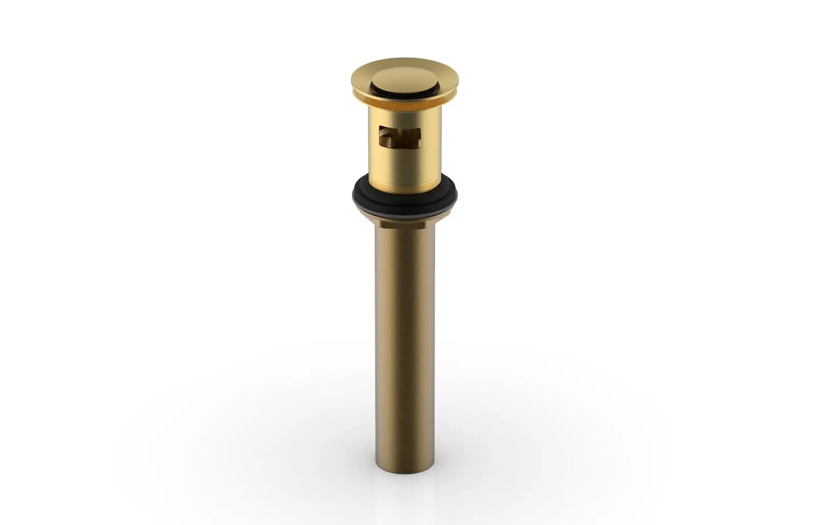 Phylrich Push To Close Drain with Overflow - Burnished Gold by Phylrich
