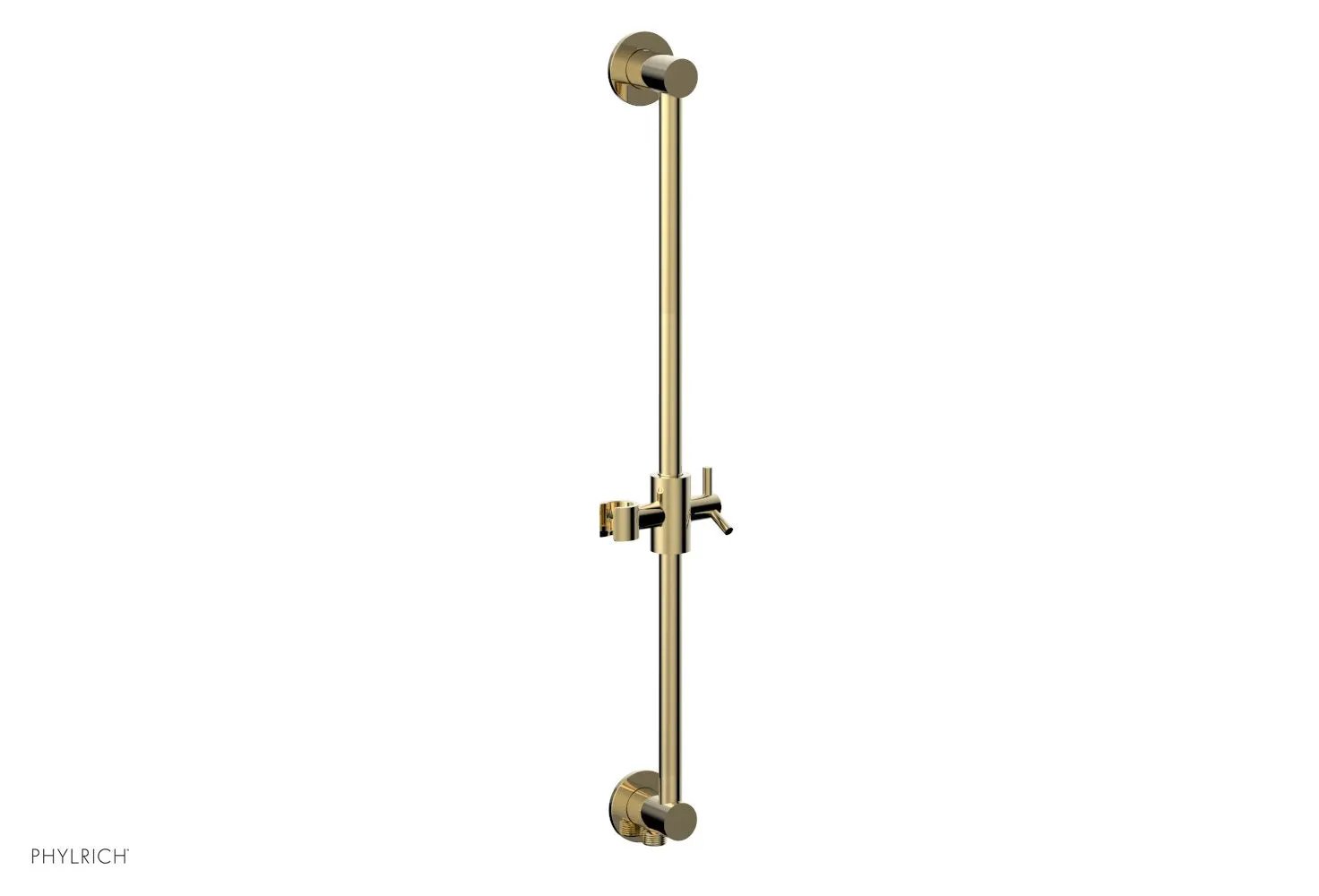 Phylrich TRANSITION 24" Integrated Slide Bar with built in Hose Outlet by Phylrich