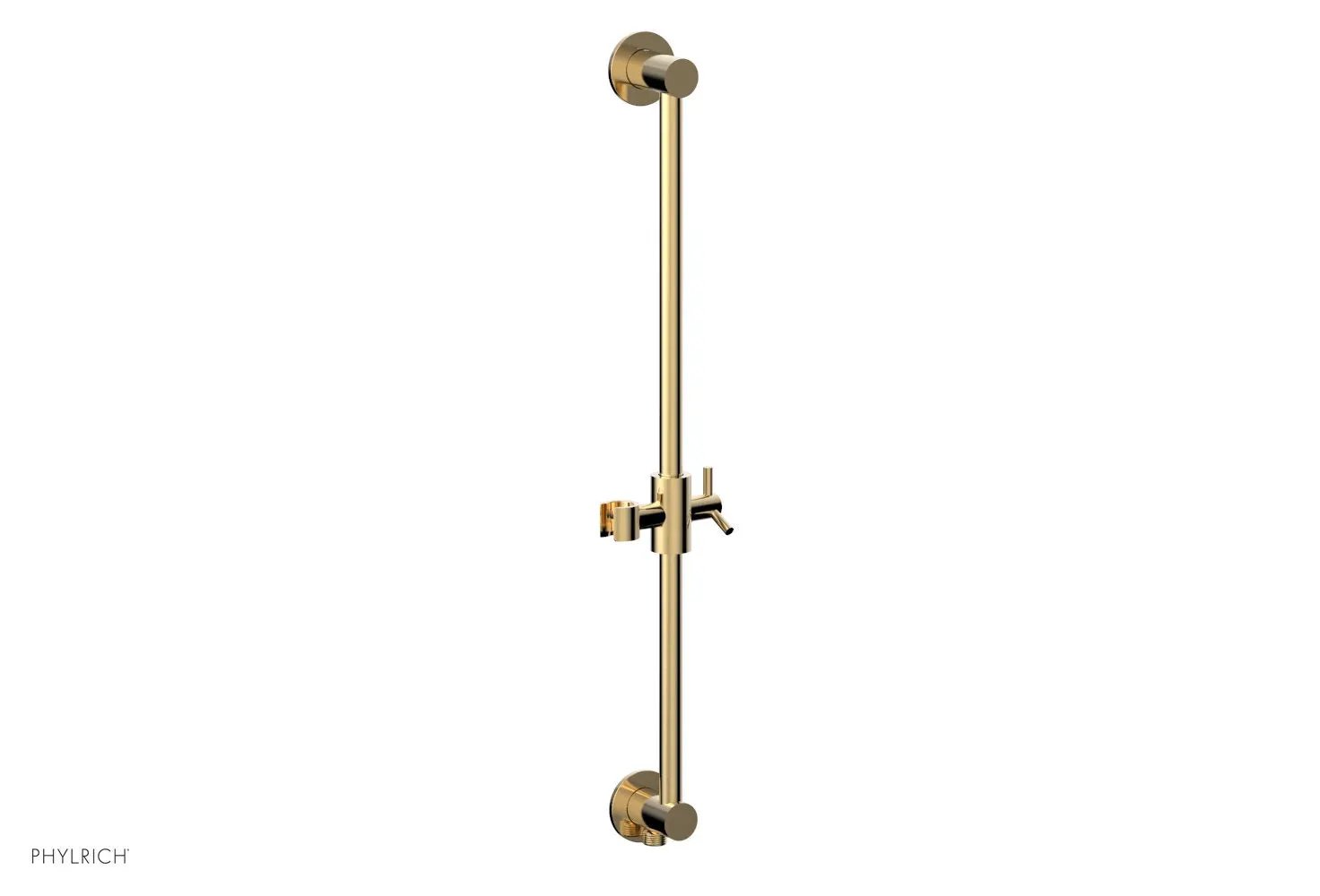 Phylrich TRANSITION 24" Integrated Slide Bar with built in Hose Outlet by Phylrich