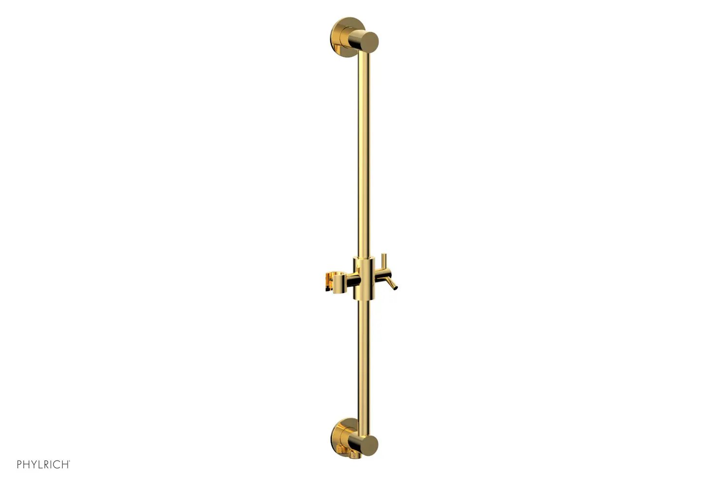 Phylrich TRANSITION 24" Integrated Slide Bar with built in Hose Outlet by Phylrich