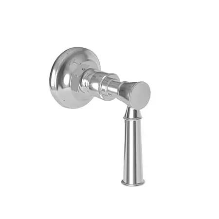 polished chrome flow control handle