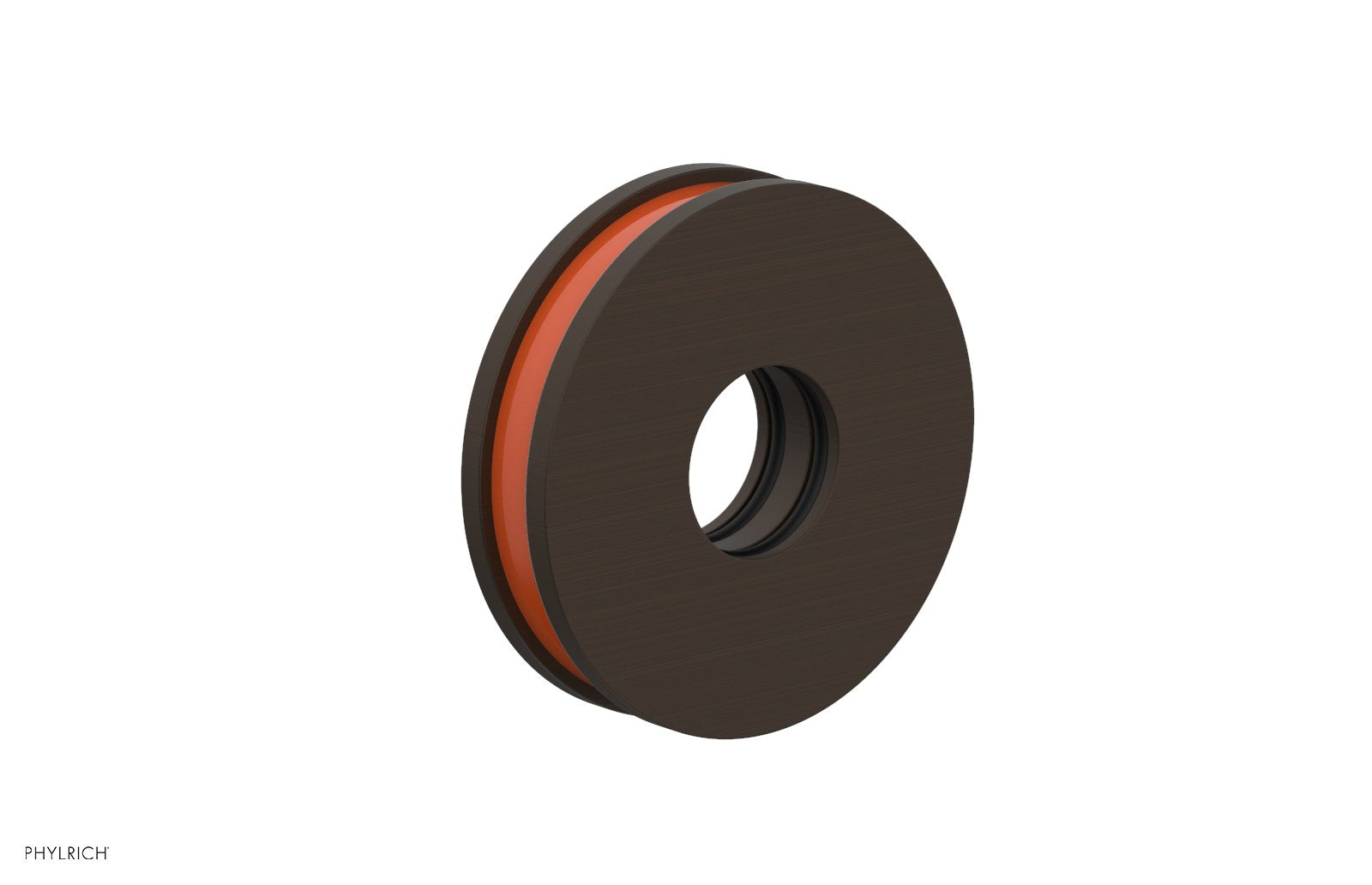 Phylrich Round Flange with "Orange" Accent