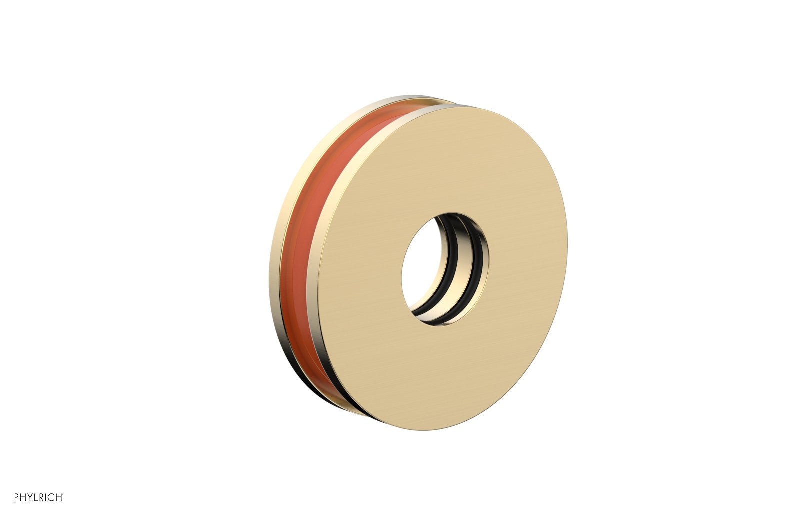 Phylrich Round Flange with "Orange" Accent