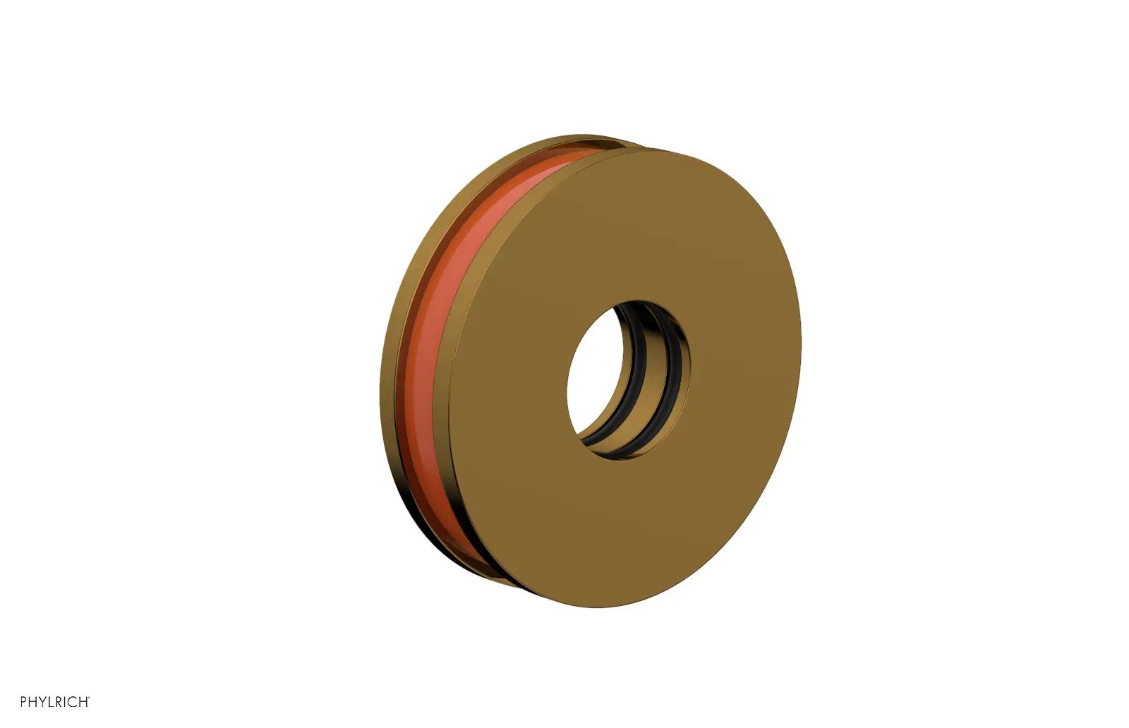 Phylrich Round Flange with "Orange" Accent by Phylrich