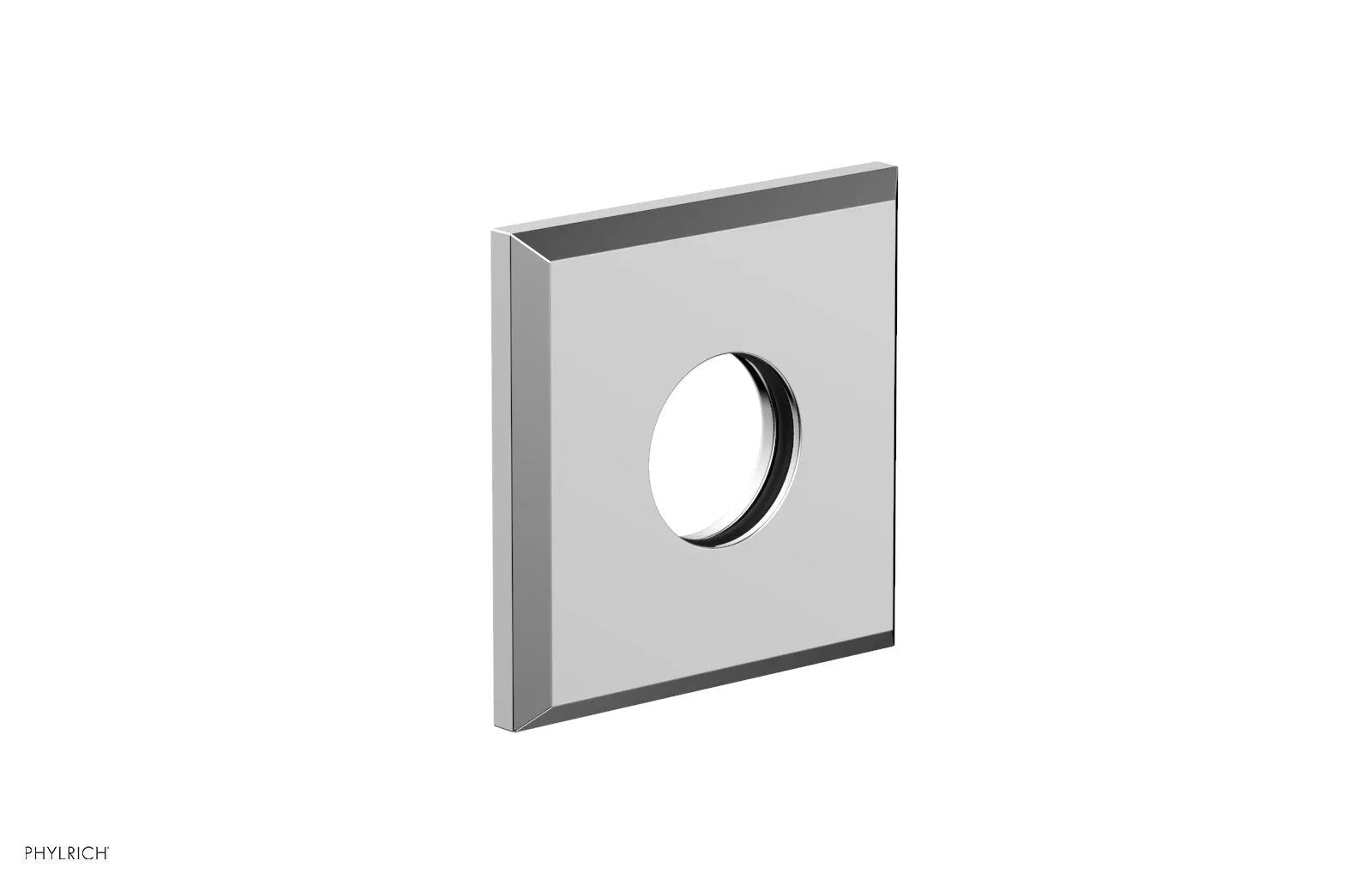polished chrome flange
