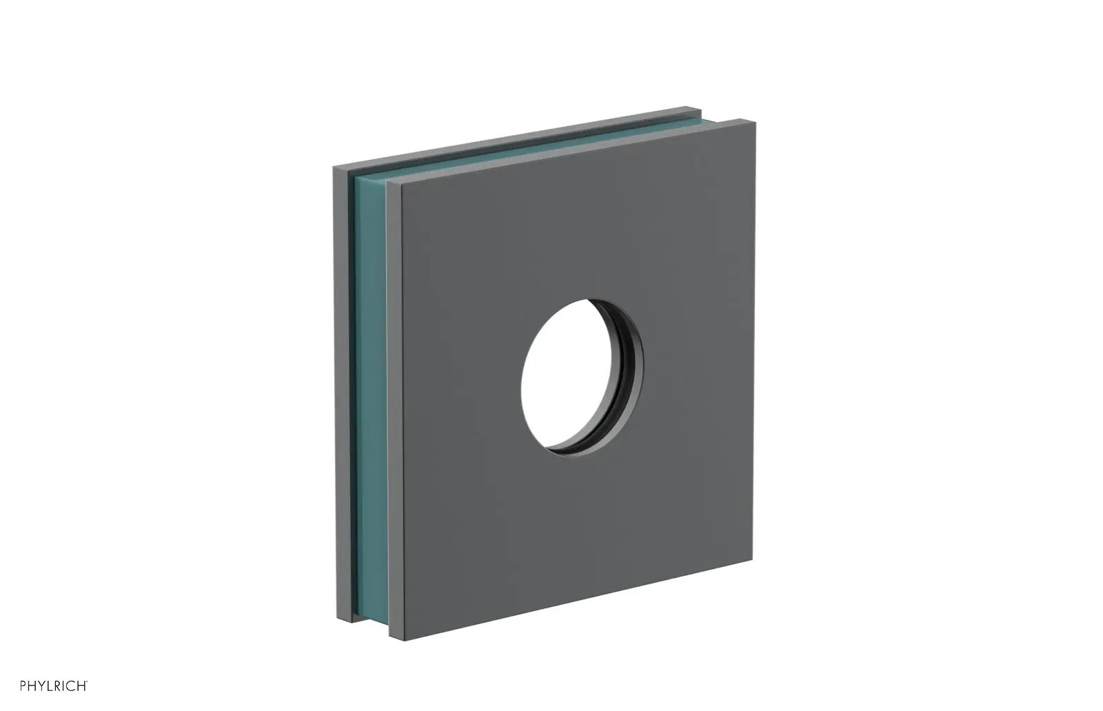 Phylrich JOLIE Square Flange with "Orange" Accent by Phylrich