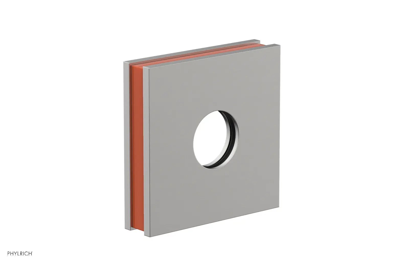 Phylrich JOLIE Square Flange with "Orange" Accent by Phylrich