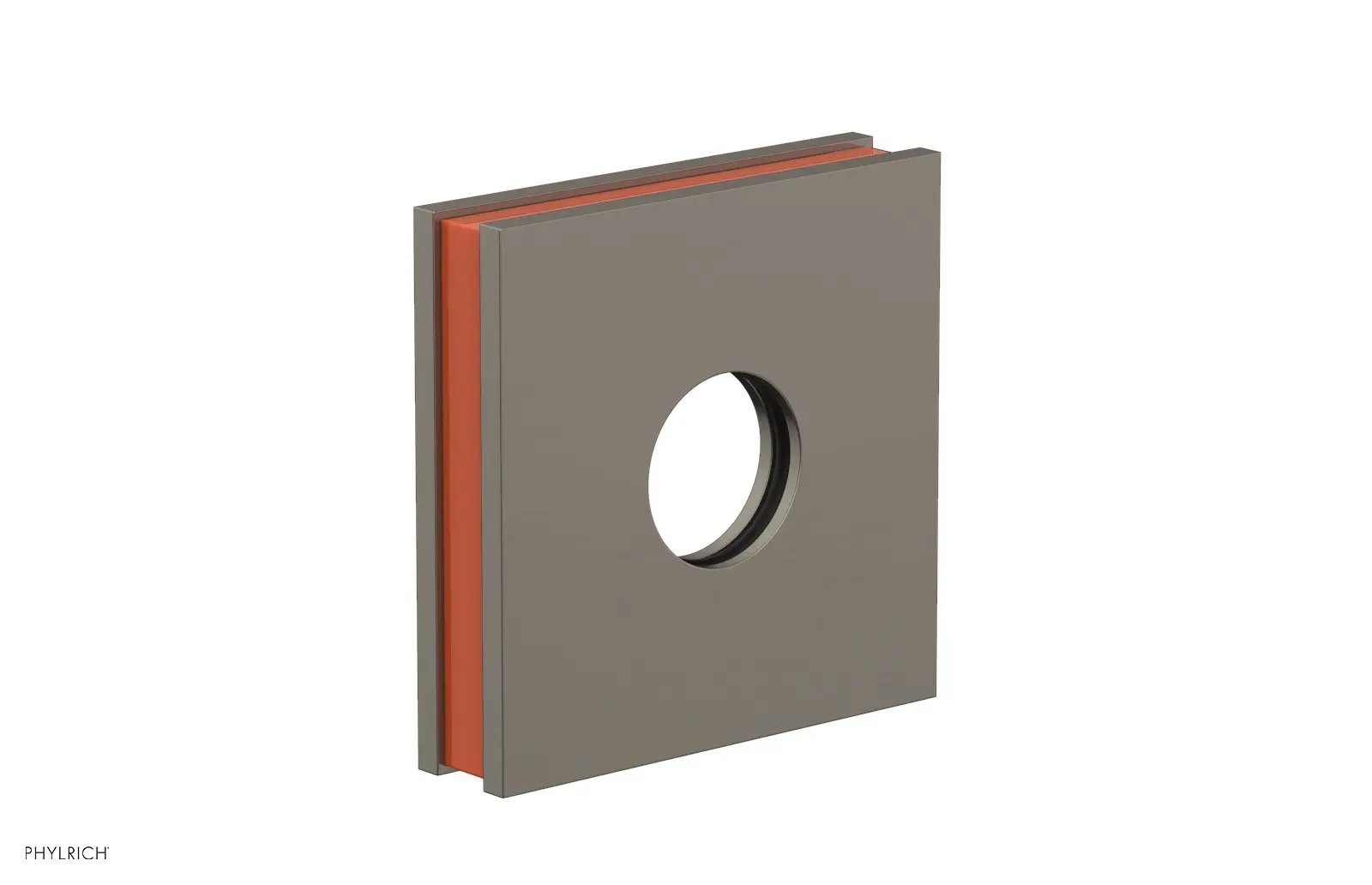 Phylrich JOLIE Square Flange with "Orange" Accent by Phylrich