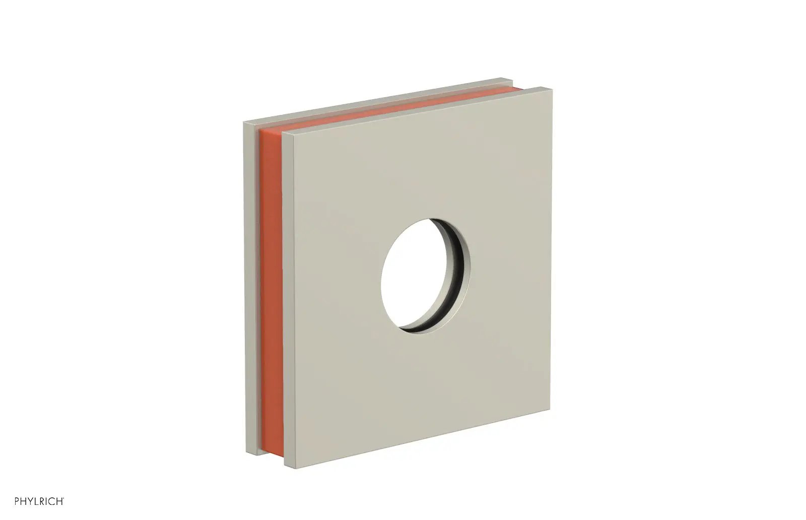 Phylrich JOLIE Square Flange with "Orange" Accent by Phylrich