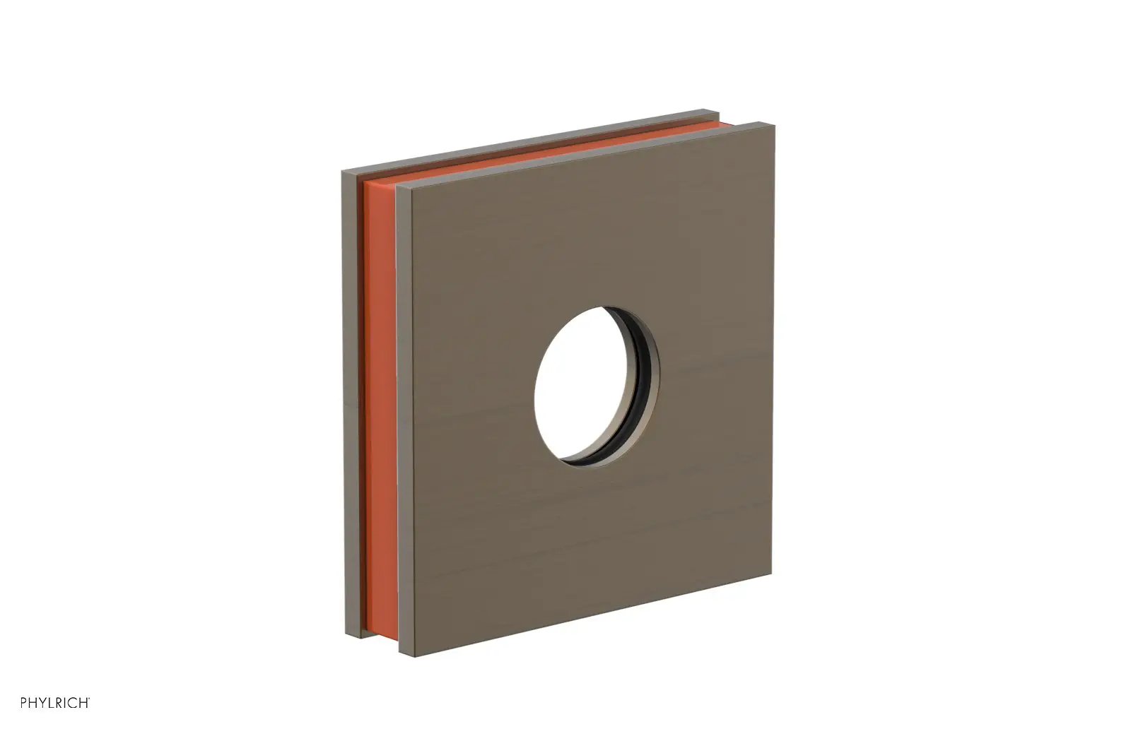 Phylrich JOLIE Square Flange with "Orange" Accent by Phylrich