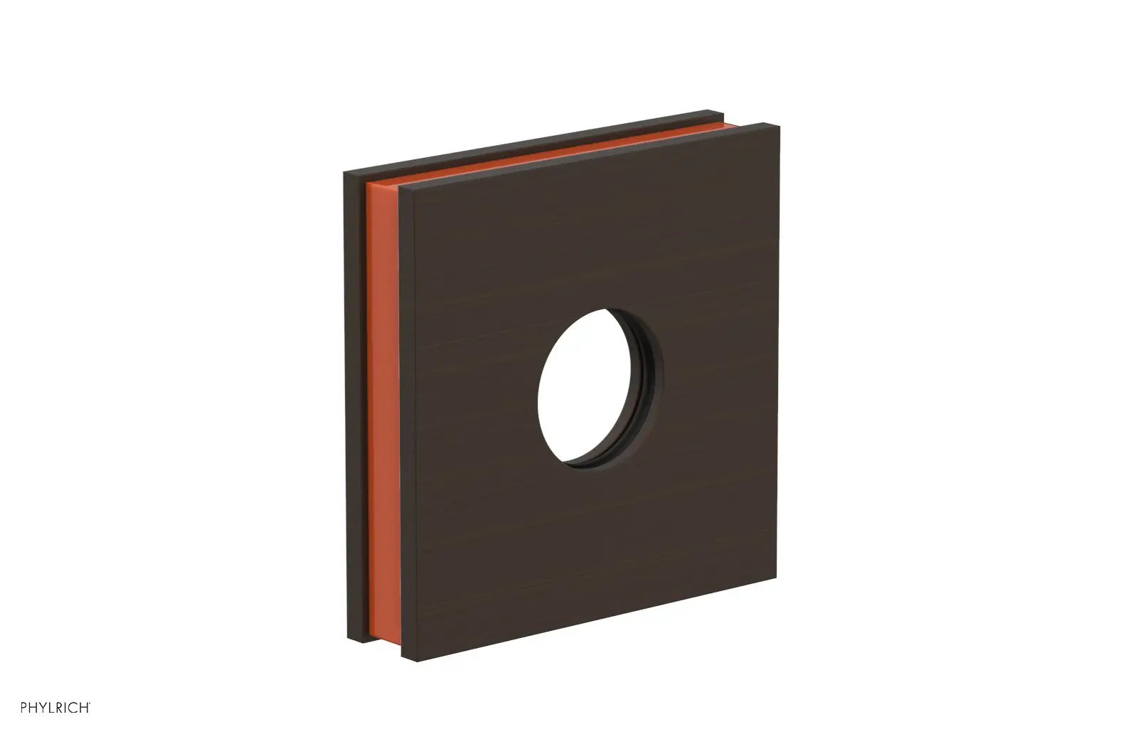 Phylrich JOLIE Square Flange with "Orange" Accent by Phylrich