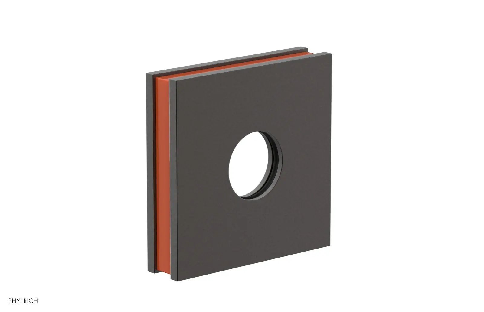 Phylrich JOLIE Square Flange with "Orange" Accent by Phylrich