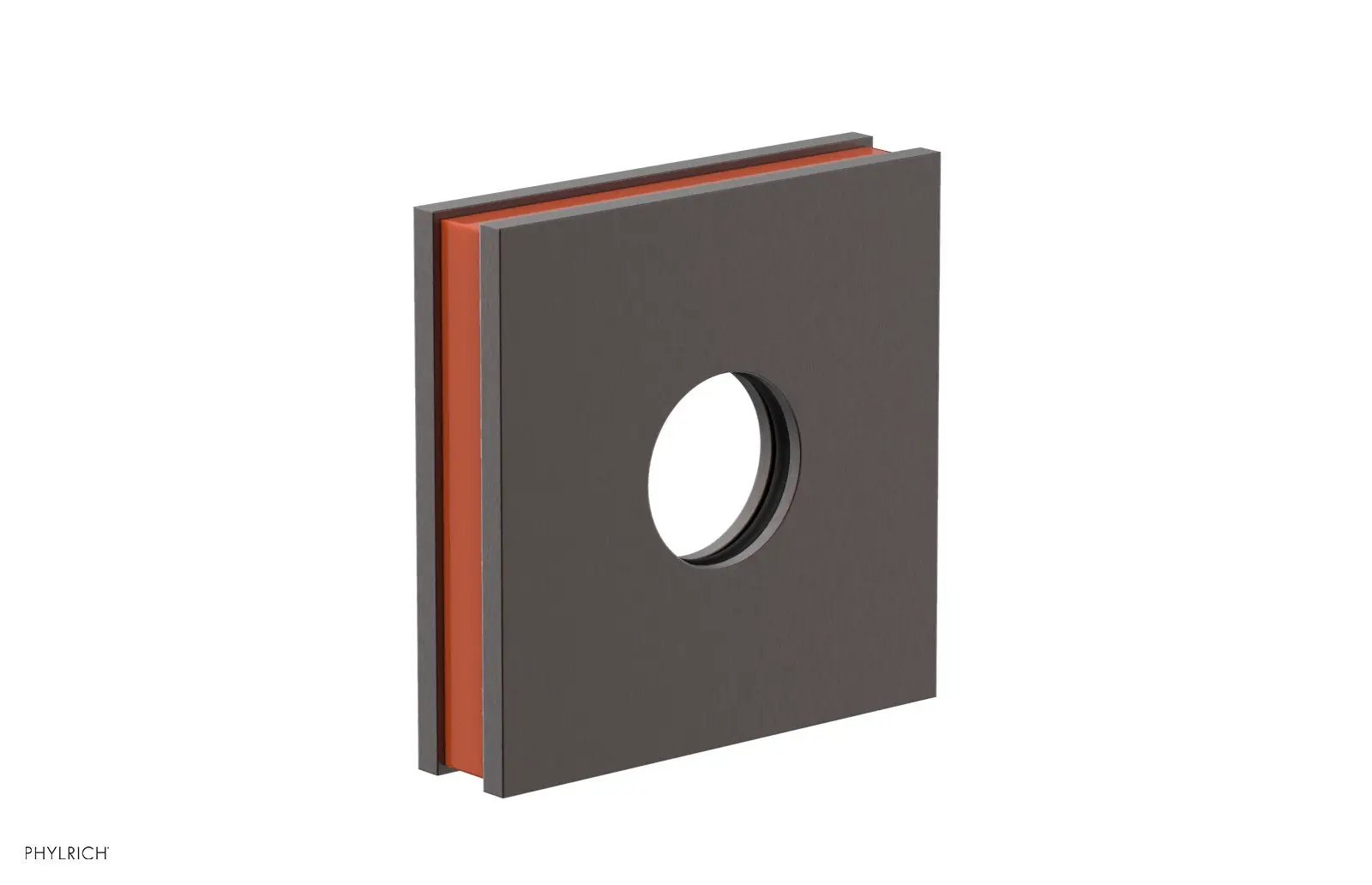 Phylrich JOLIE Square Flange with "Orange" Accent by Phylrich