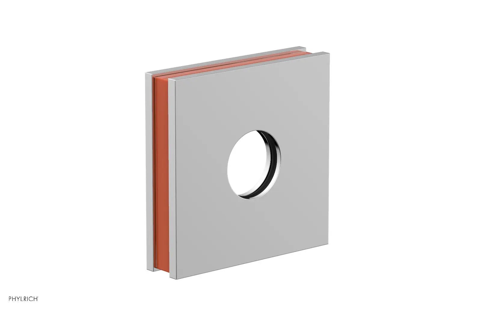 polished chrome flange