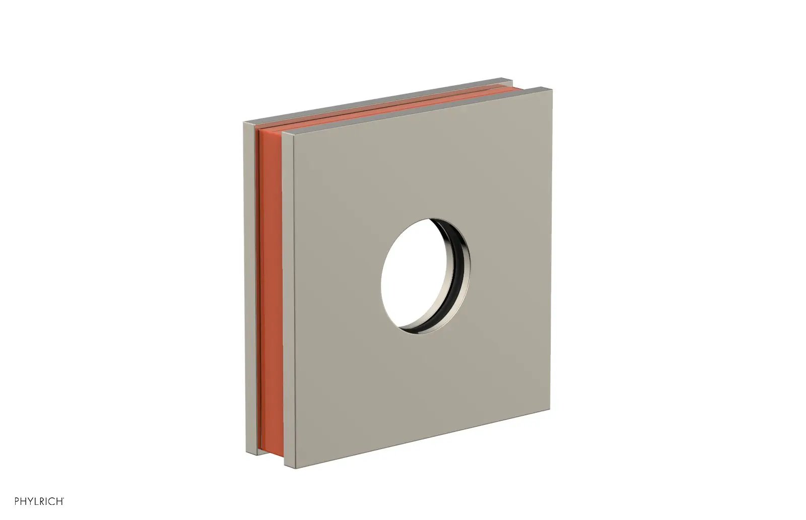 Phylrich JOLIE Square Flange with "Orange" Accent by Phylrich