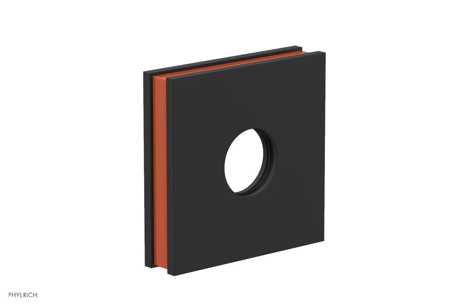 Phylrich JOLIE Square Flange with "Orange" Accent by Phylrich