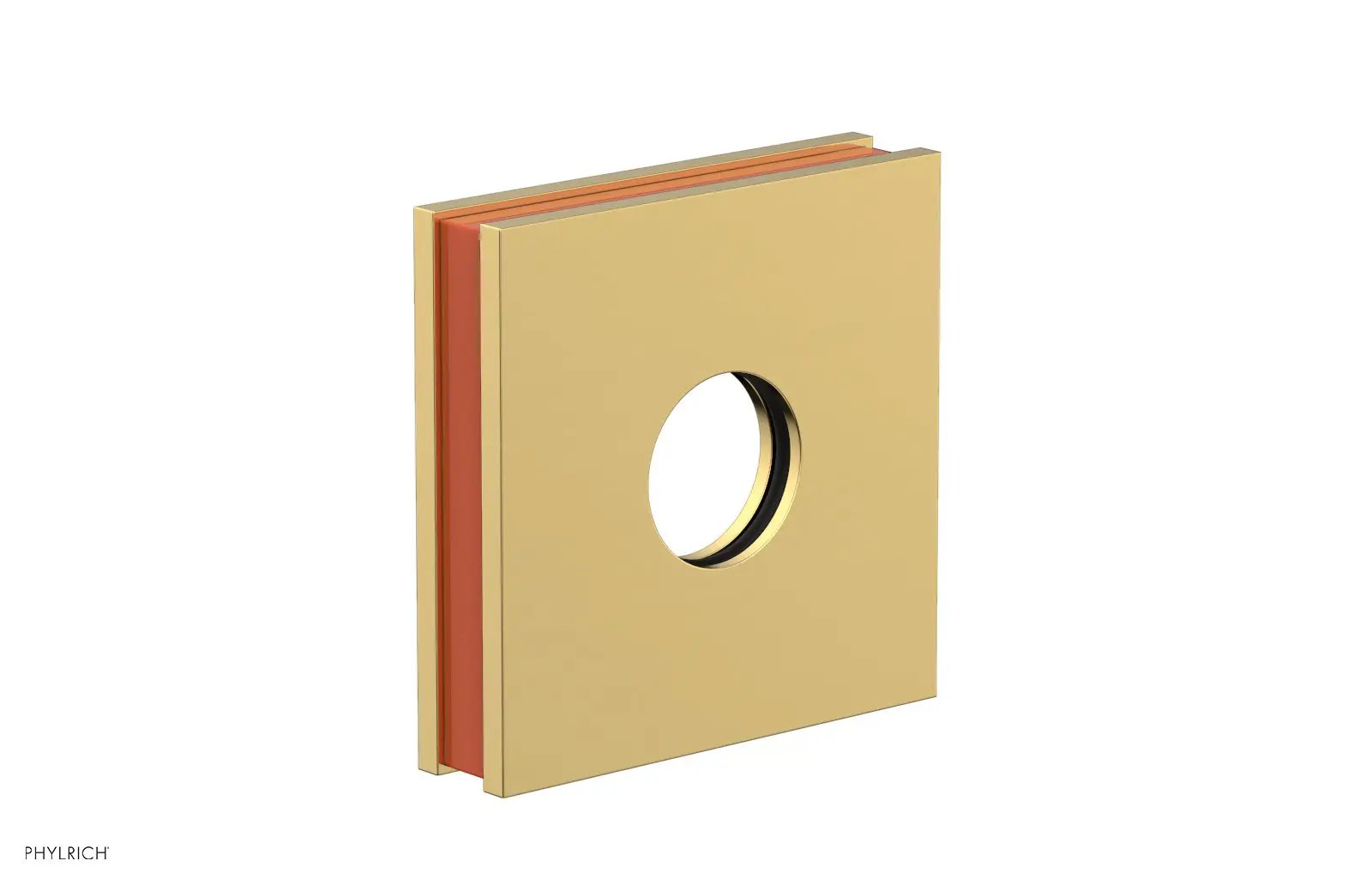 Phylrich JOLIE Square Flange with "Orange" Accent by Phylrich