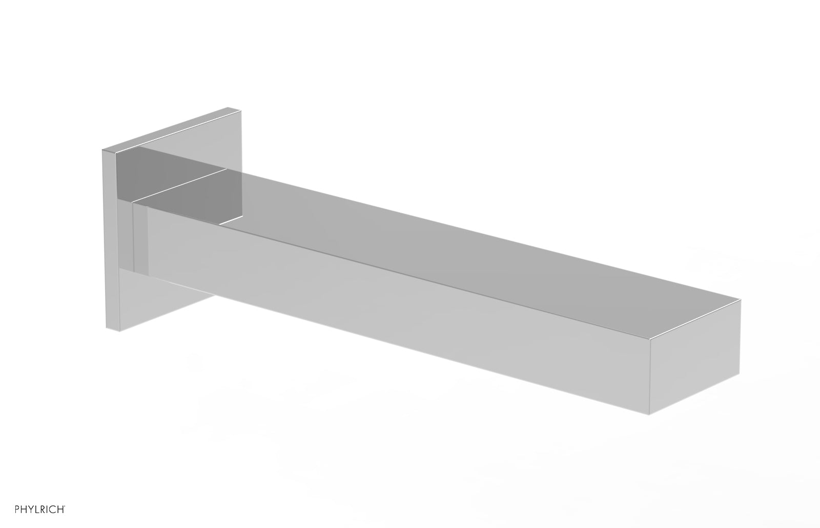 polished chrome tub spout