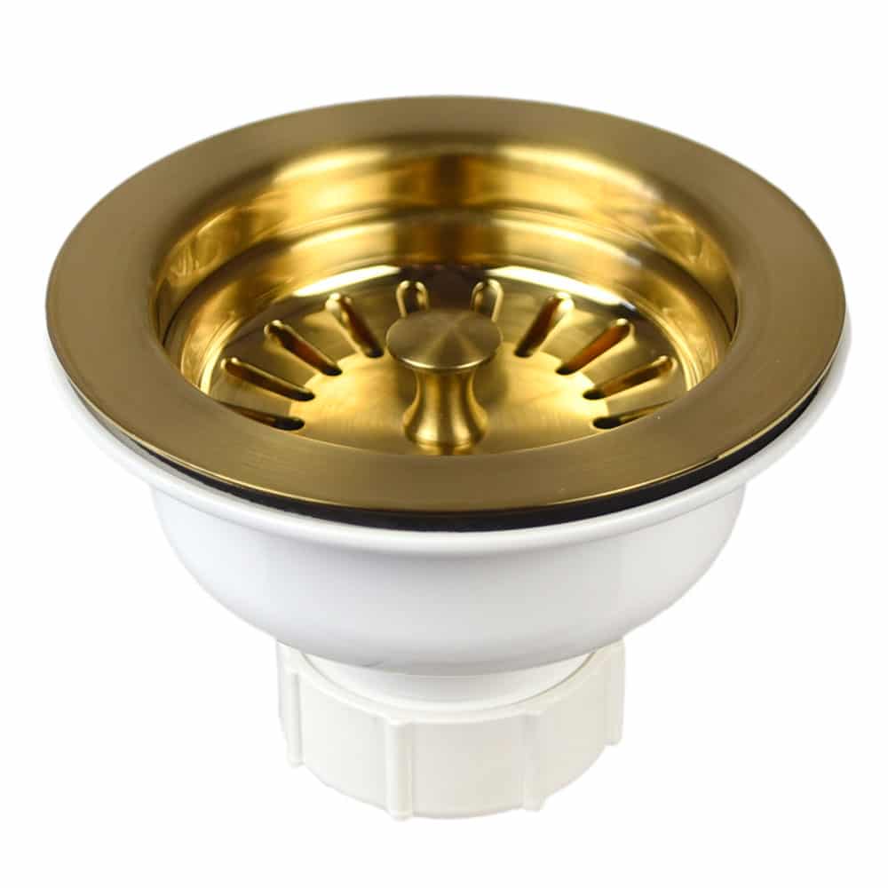 brushed gold tub accessories