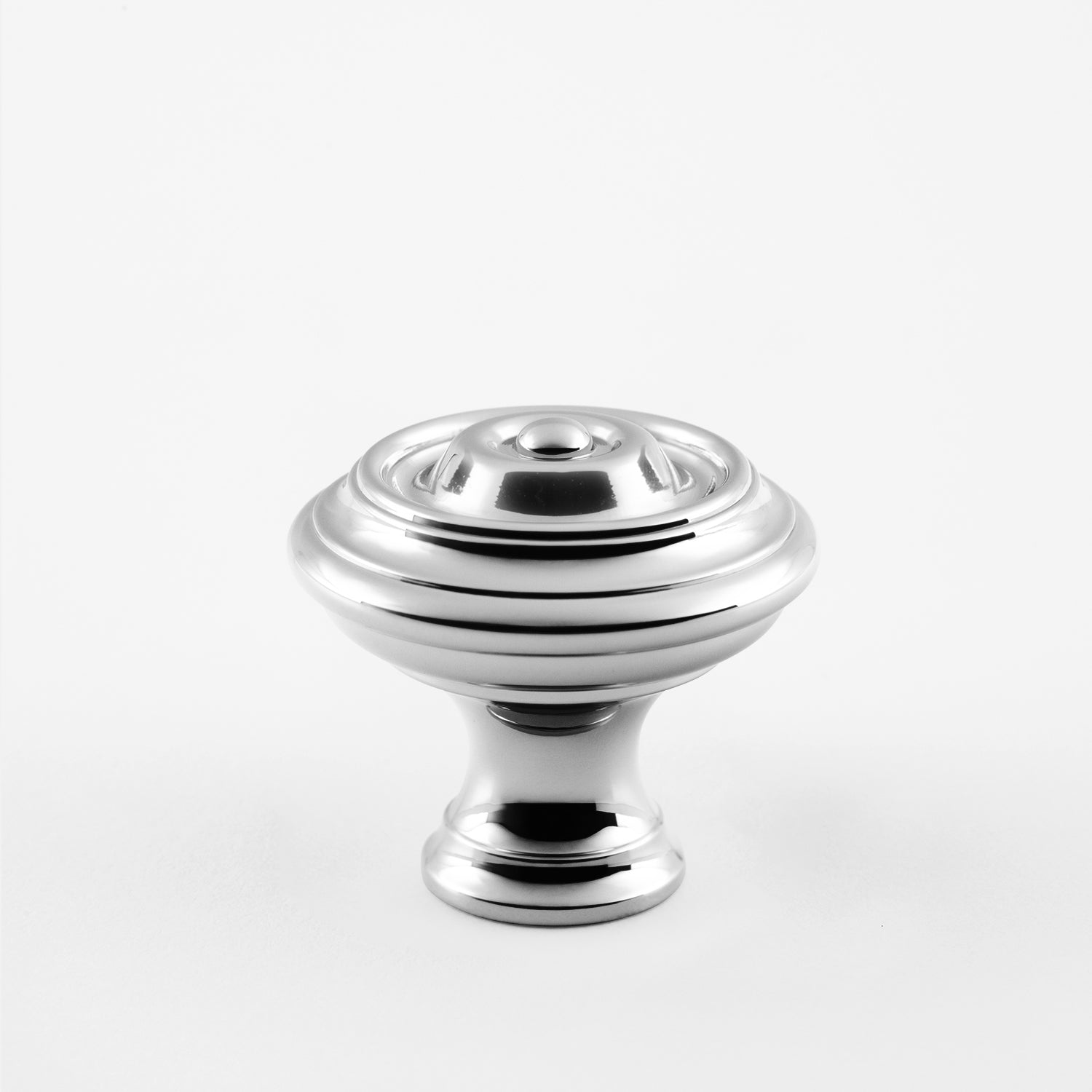 polished chrome knob