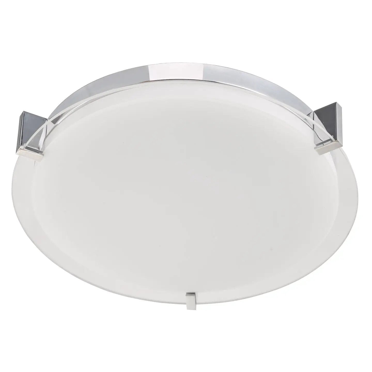 Abra Lighting Matrix Flat Round Glass Low profile Flushmount by Abra Lighting