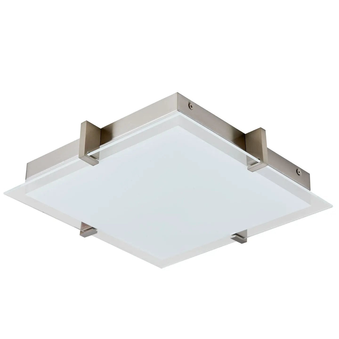 Abra Lighting Matrix Flat Square Glass Low profile Flushmount by Abra Lighting
