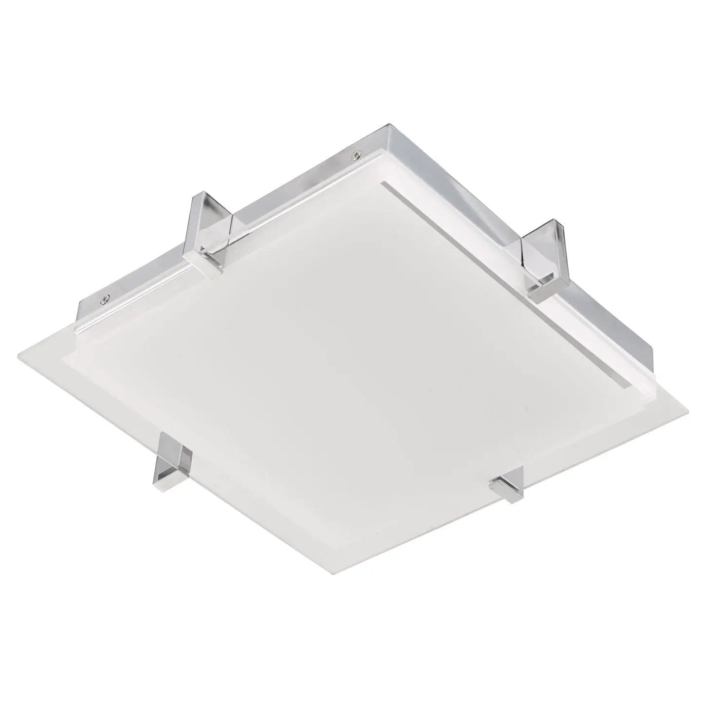 Abra Lighting Matrix Flat Square Glass Low profile Flushmount by Abra Lighting
