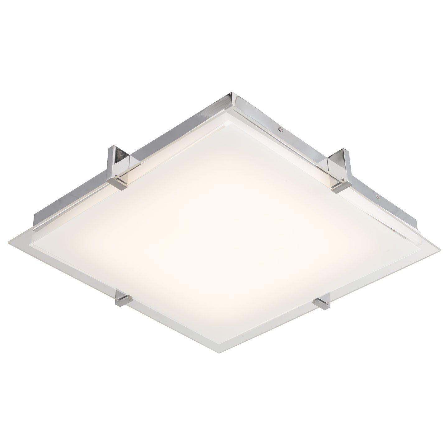 Abra Lighting Matrix Flat Square Glass Low profile Flushmount