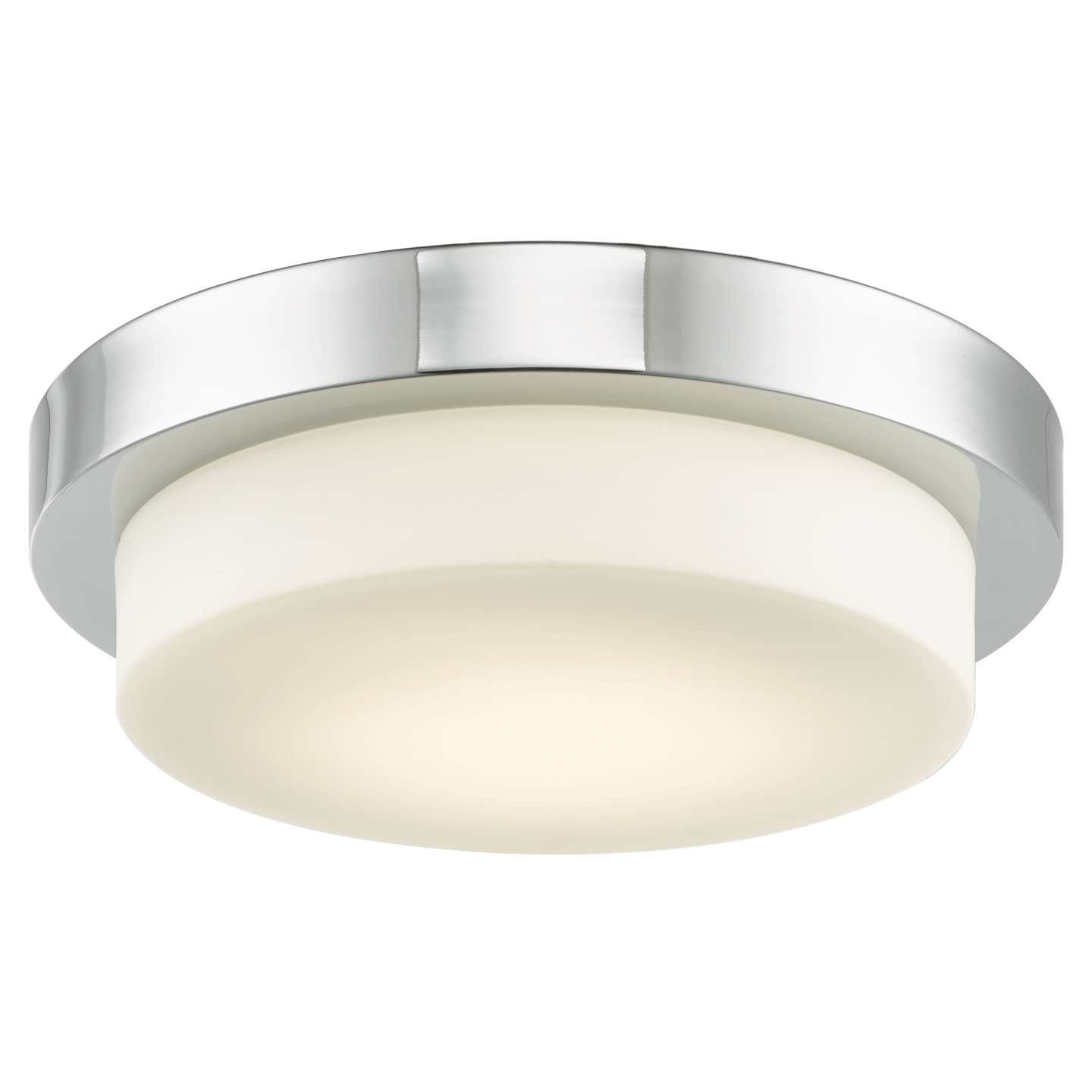 Abra Lighting Step 11" Stepped Opal Glass Flushmount with High Output Dimmable LED by Abra Lighting