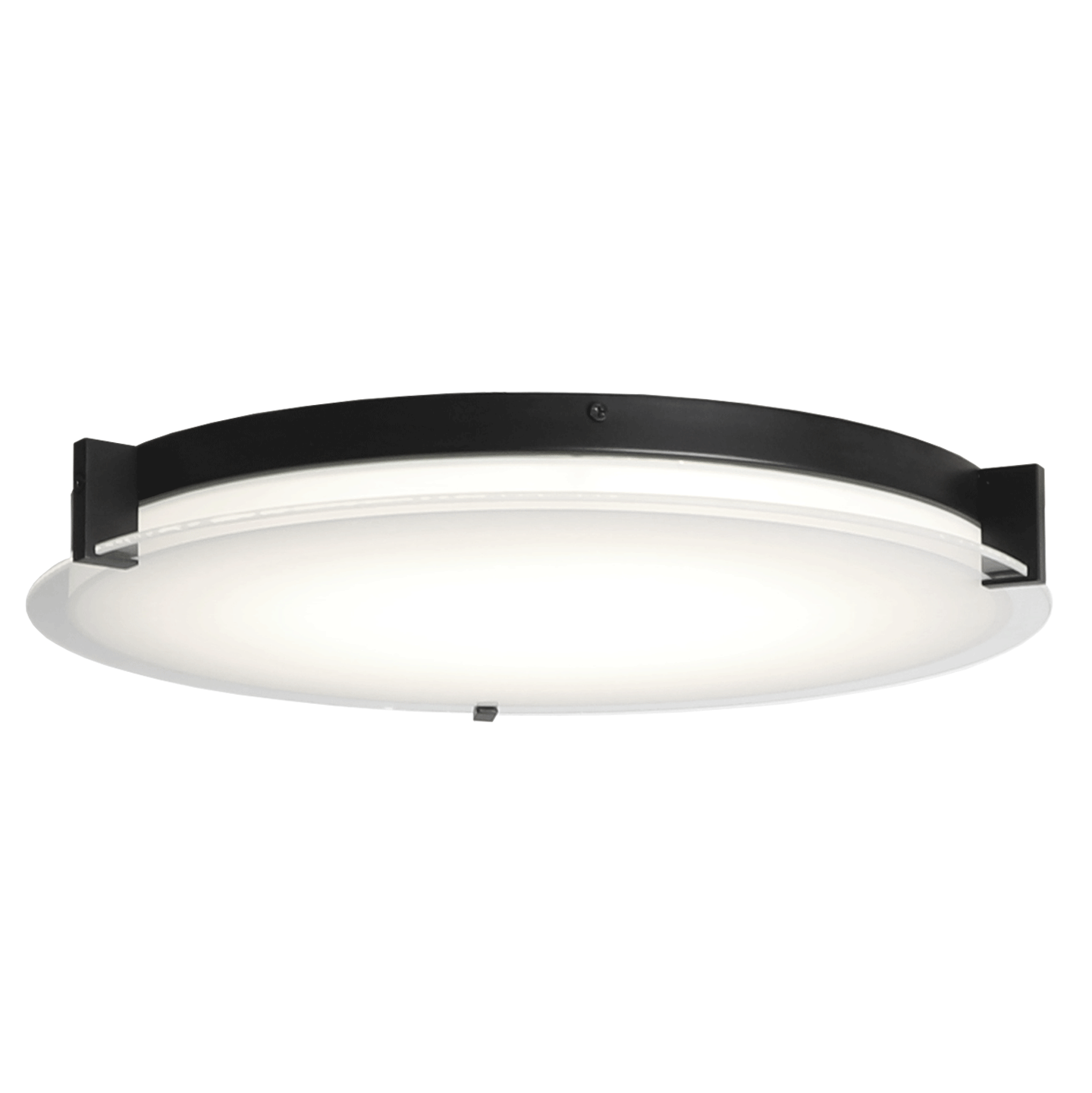 Abra Lighting Matrix Flat Round Glass Low profile Flushmount by Abra Lighting
