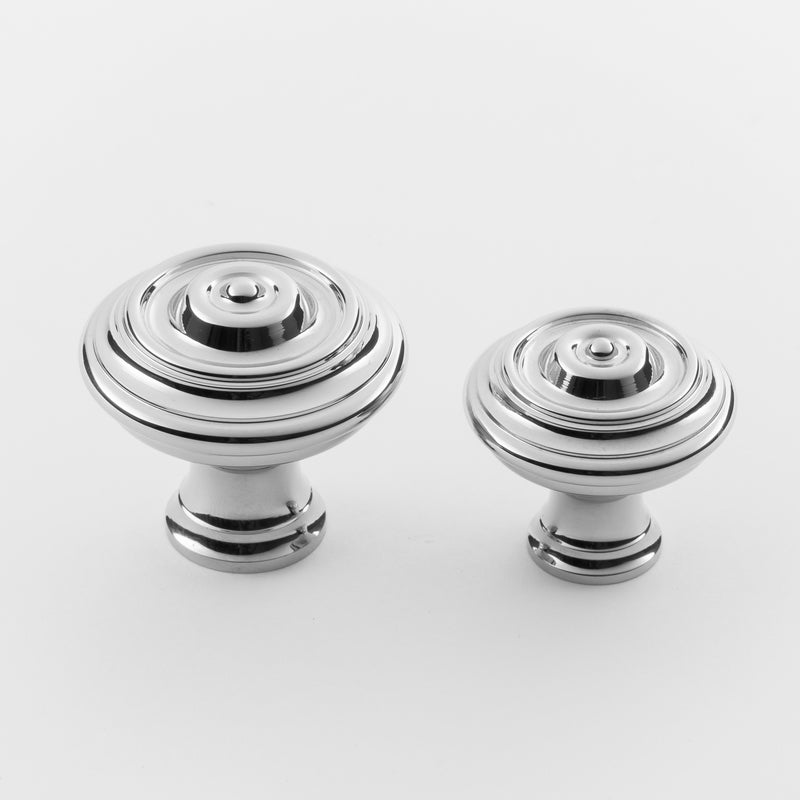 polished chrome knob