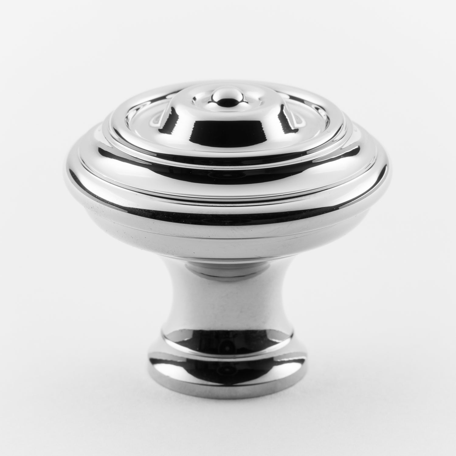 polished chrome knob