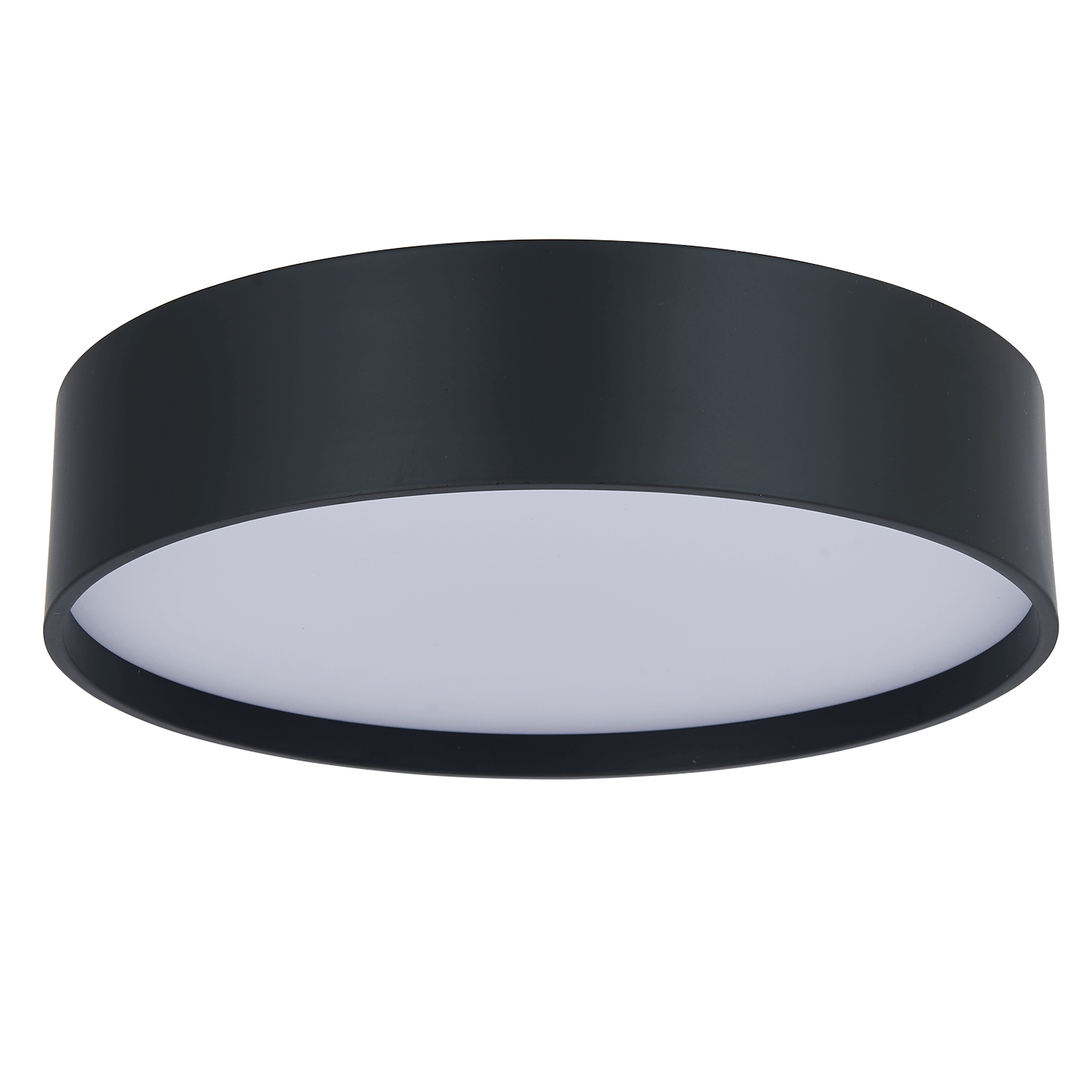 Abra Lighting Snare 10" 3CCT Metal Cylinder and Frosted Glass Flushmount by Abra Lighting