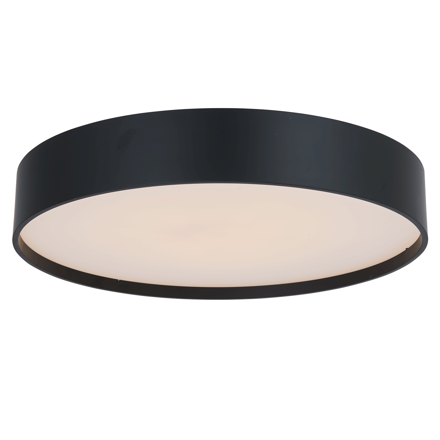 Abra Lighting Snare 14" 3CCT Metal Cylinder and Frosted Glass Flushmount
