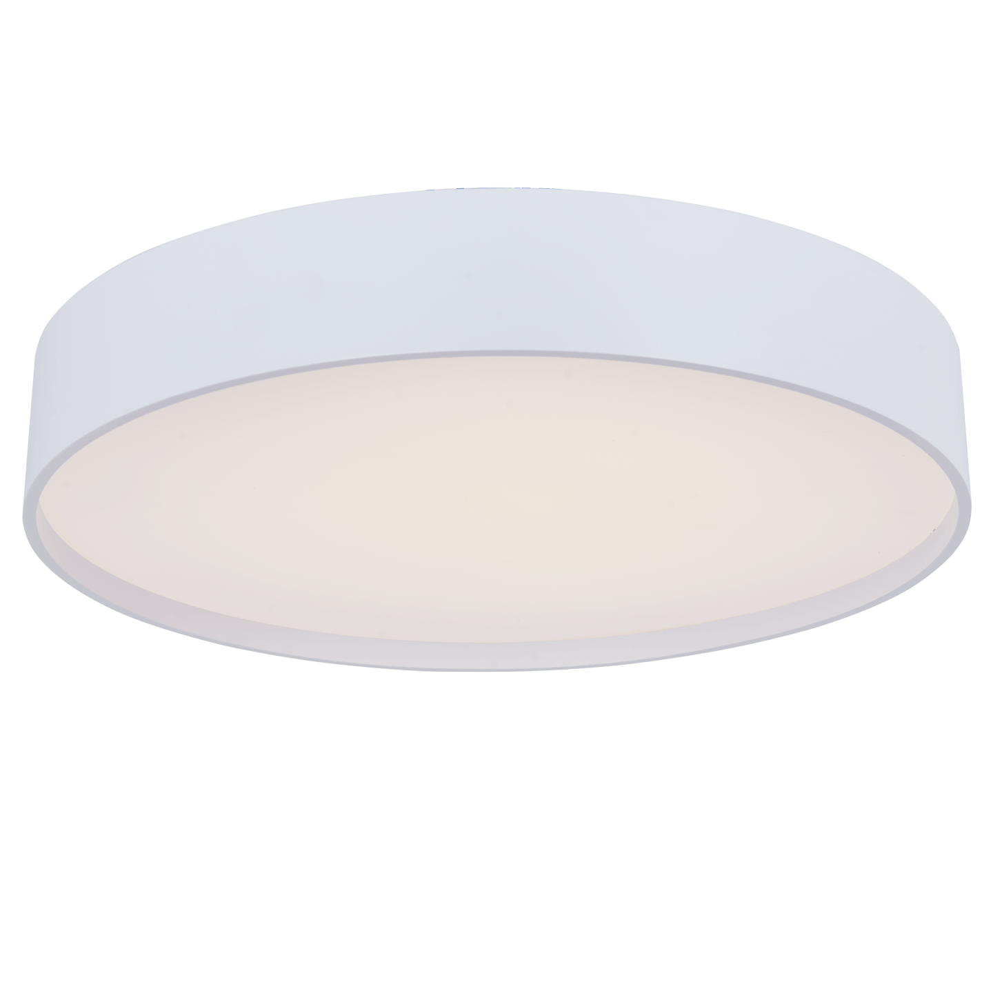 Abra Lighting Snare 14" 3CCT Metal Cylinder and Frosted Glass Flushmount