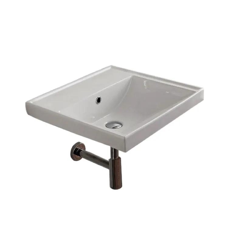 white bathroom sink