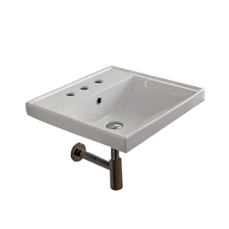 Nameeks Ml 24-3/16" Square Ceramic Drop In or Wall Mounted Bathroom Sink with Overflow by Nameeks