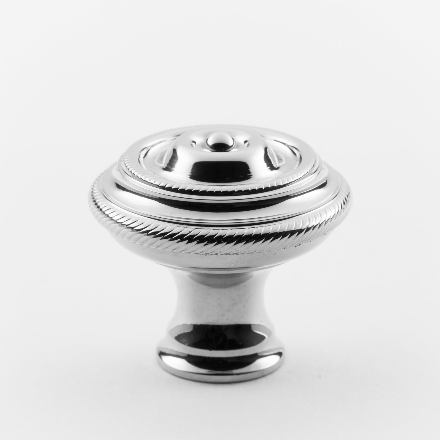 polished chrome knob